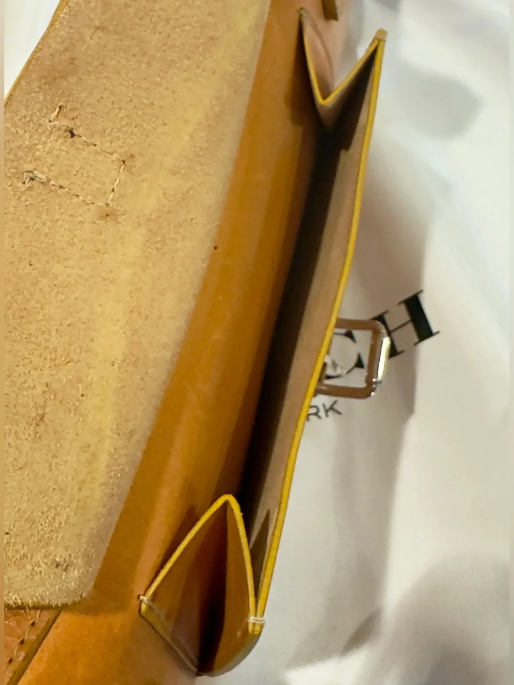 Vintage Dooney & Bourke East/West Top Zip Leather Bag from Alto Collection